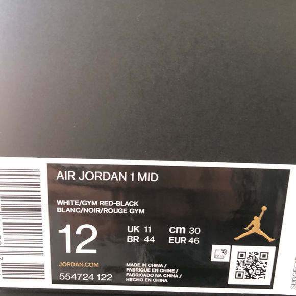 NIKE AIR JORDAN 1 MID SNEAKERS - Picture 9 of 10